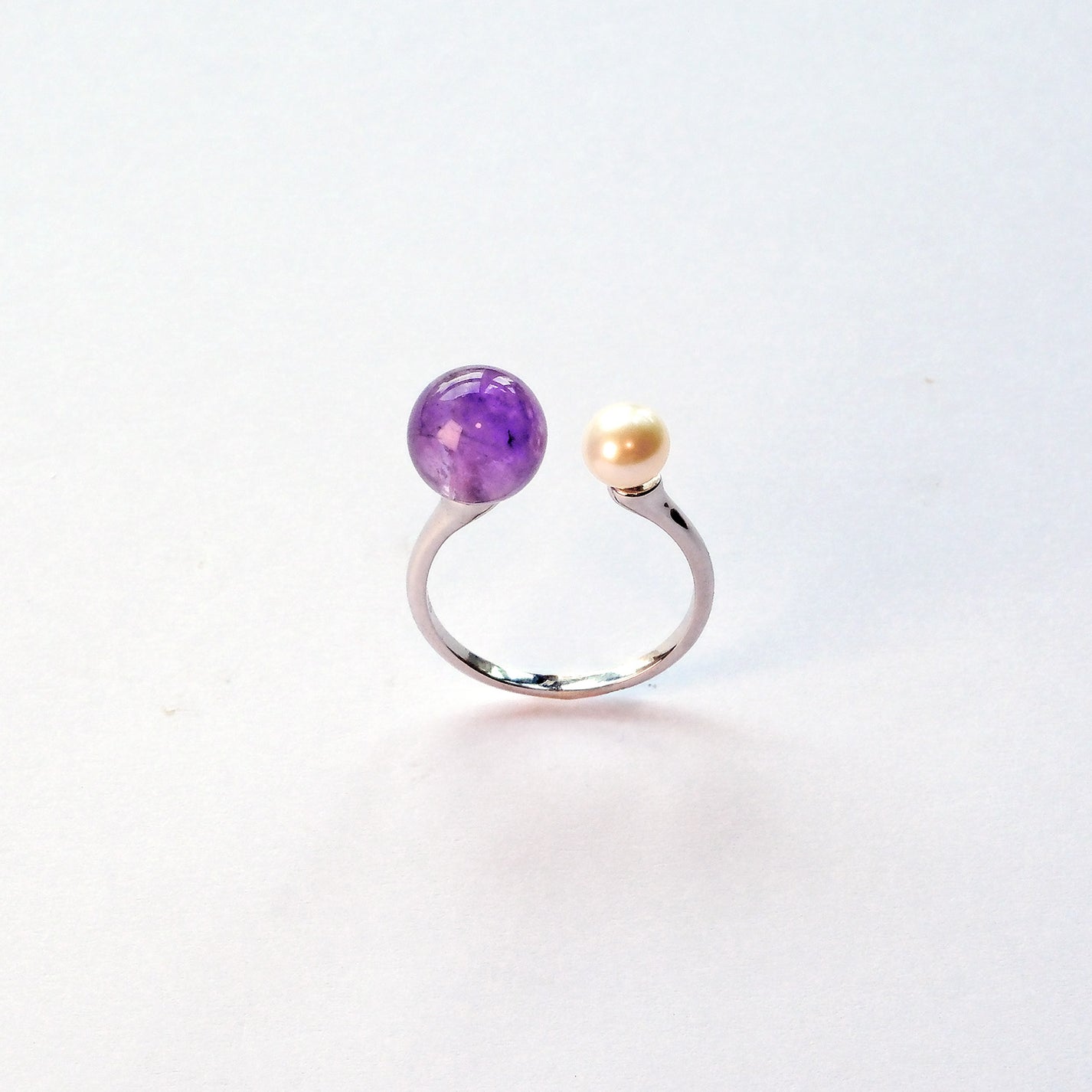 Double Star Rings in sterling silver as a deliberate marker for harmony, balance and elegance