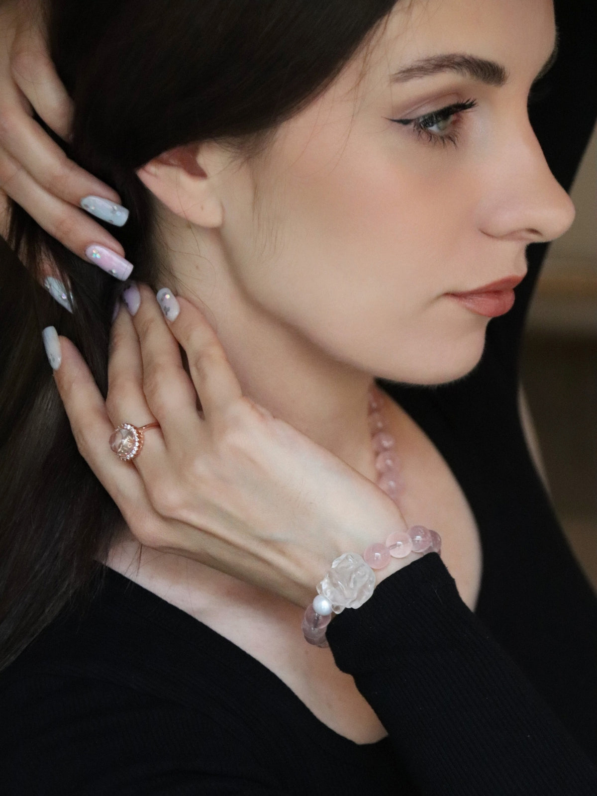 Rose Quartz Everyday Gem Ring as a meaningful jewellery gift under £60